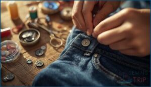 how to sew on a button