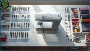 included sewing feet and accessories