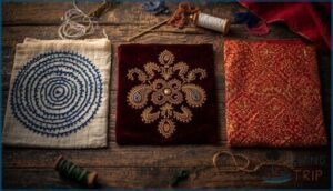 indian zardozi, kantha, and phulkari indian zardozi, kantha, and phulkari