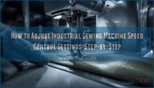 industrial sewing machine speed control settings