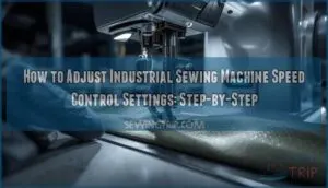 industrial sewing machine speed control settings