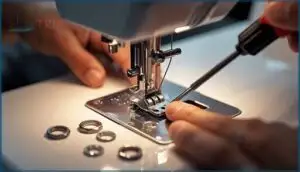 installing the new spool pin and components installing the new spool pin and components