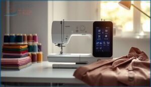 integrated needle threaders and stitch options