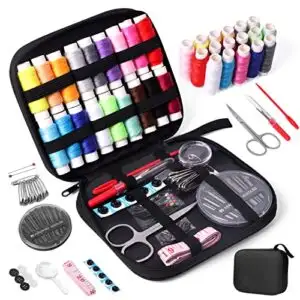 10 Best Travel Sewing Machine Kits for Quick Fixes on The Go 8 JUNING Sewing Kit with Case B0B4P2G4NY
