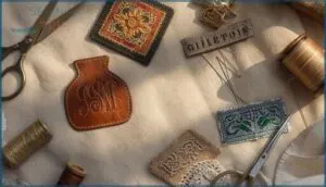 labels, patches, and monograms