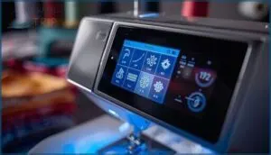 lcd display and easy stitch selection lcd display and easy stitch selection