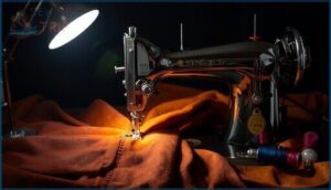 led lighting and free arm design