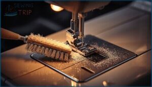 lint brushes for removing debris