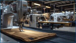 machine types: walking foot, cylinder arm, etc