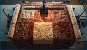 managing quilt weight and fabric handling