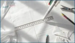 marking grainlines, notches, and seam allowances