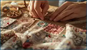 marking with pins and pin wheels