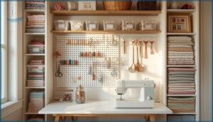 maximizing small sewing spaces