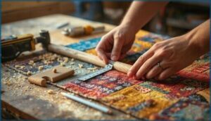 measuring and cutting the rod measuring and cutting the rod