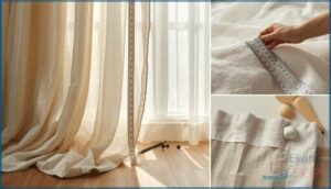 measuring curtains for a perfect hem
