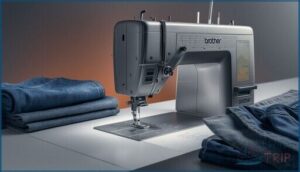 metal needle plate and heavy-duty build