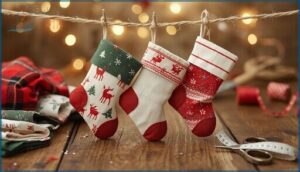 mini christmas stockings