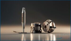 most commonly replaced parts (needles, bobbin cases, feed dogs) most commonly replaced parts (needles, bobbin cases, feed dogs)