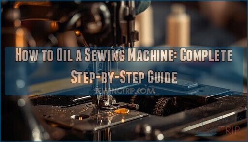 oiling a sewing machine guide