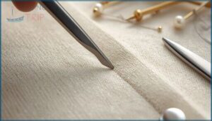 opening and finishing buttonholes safely