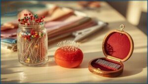 organize sewing pins and needles efficiently