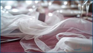 organza: sheer and decorative