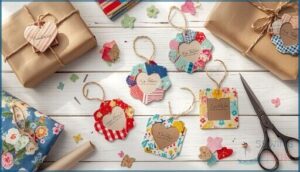 peek-a-boo fabric gift tags