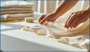 peel and stick hem tape hemming method