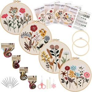 Picoey Flower Embroidery Kit for B0BT9PRQRT