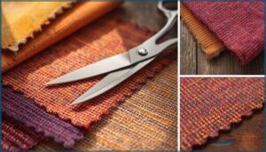 pinking shears for quick finishing