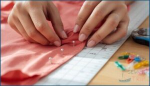 pinning within seam allowances pinning within seam allowances