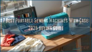 portable sewing machine with case