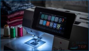 pre-programmed stitch selection pre-programmed stitch selection