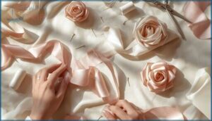 preparing and shaping the ribbon