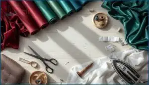 preparing fabrics and materials