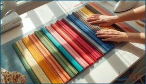 preparing jelly rolls for quilting projects