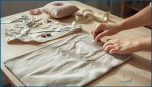 preparing the garment for pocket installation preparing the garment for pocket installation