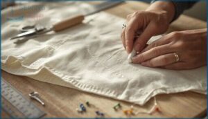 preparing the sleeve and armhole preparing the sleeve and armhole