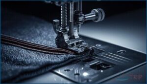 presser foot and fabric stabilization presser foot and fabric stabilization