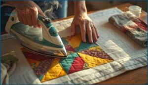 pressing block segments for accuracy