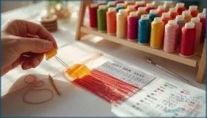 preventing tangling of threads and ribbons preventing tangling of threads and ribbons