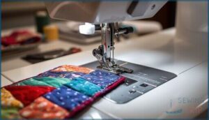 quarter-inch seam foot for piecing