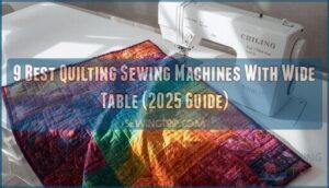 quilting sewing machine with wide table