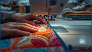 quilting techniques on industrial machines