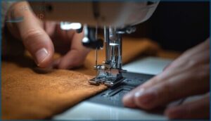 raise the needle and presser foot