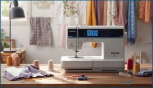 range of built-in stitches and buttonholes