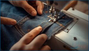 reinforcing and finishing pocket seams reinforcing and finishing pocket seams