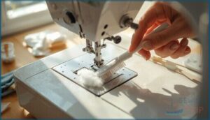 removing and cleaning the bobbin case