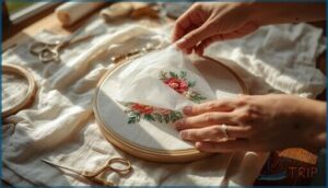 removing and finishing with embroidery stabilizer