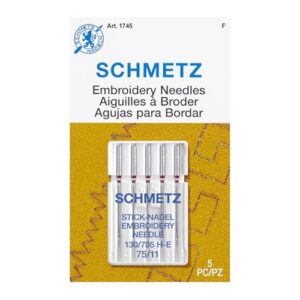 SCHMETZ Embroidery Sewing Machine Needles B001145BXU